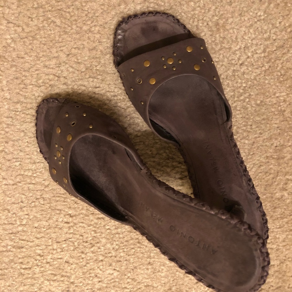 Brown Suede Sandals